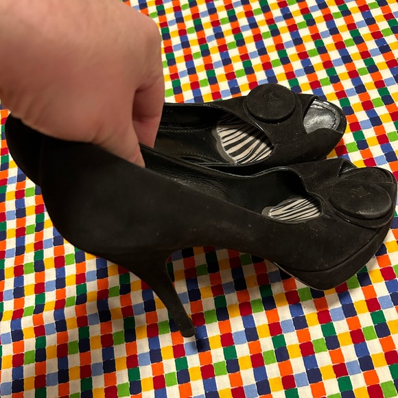 Louis Vuitton suede heels 8